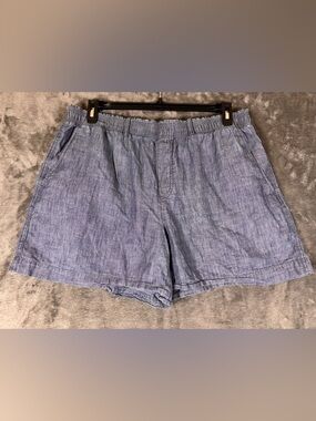 Polo by Ralph Lauren Light Blue Denim Pull-on Shorts Size XL 100% cotton